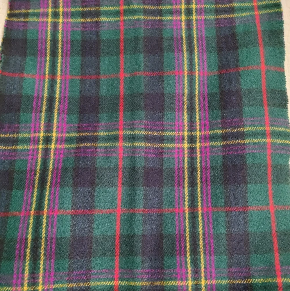 Kennedy Modern Plaid Tartan Scarf